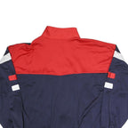 COCO POLO Mens Red & Navy Polyester Blend Zip Jacket L Colourblock Sportswear