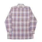 COTTON Mens Shirt Red Check Long Sleeve M