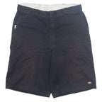 DICKIES Mens Workwear Shorts Black 2XL W40