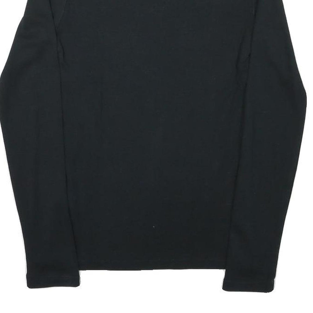 RALPH LAUREN SPORT Womens Black Long Sleeve Crew Neck T-Shirt M Cotton Blend