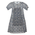 RIVER ISLAND Womens Blue Dress Polyester Blend Floral Short Sleeve Midi UK 14