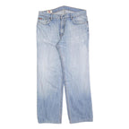 LEE COOPER Mens Regular Fit Blue Denim Light Wash Jeans W34 L29 Zip Closure