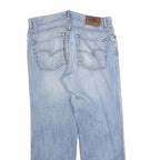 LEE COOPER Mens Regular Fit Blue Denim Light Wash Jeans W34 L29 Zip Closure