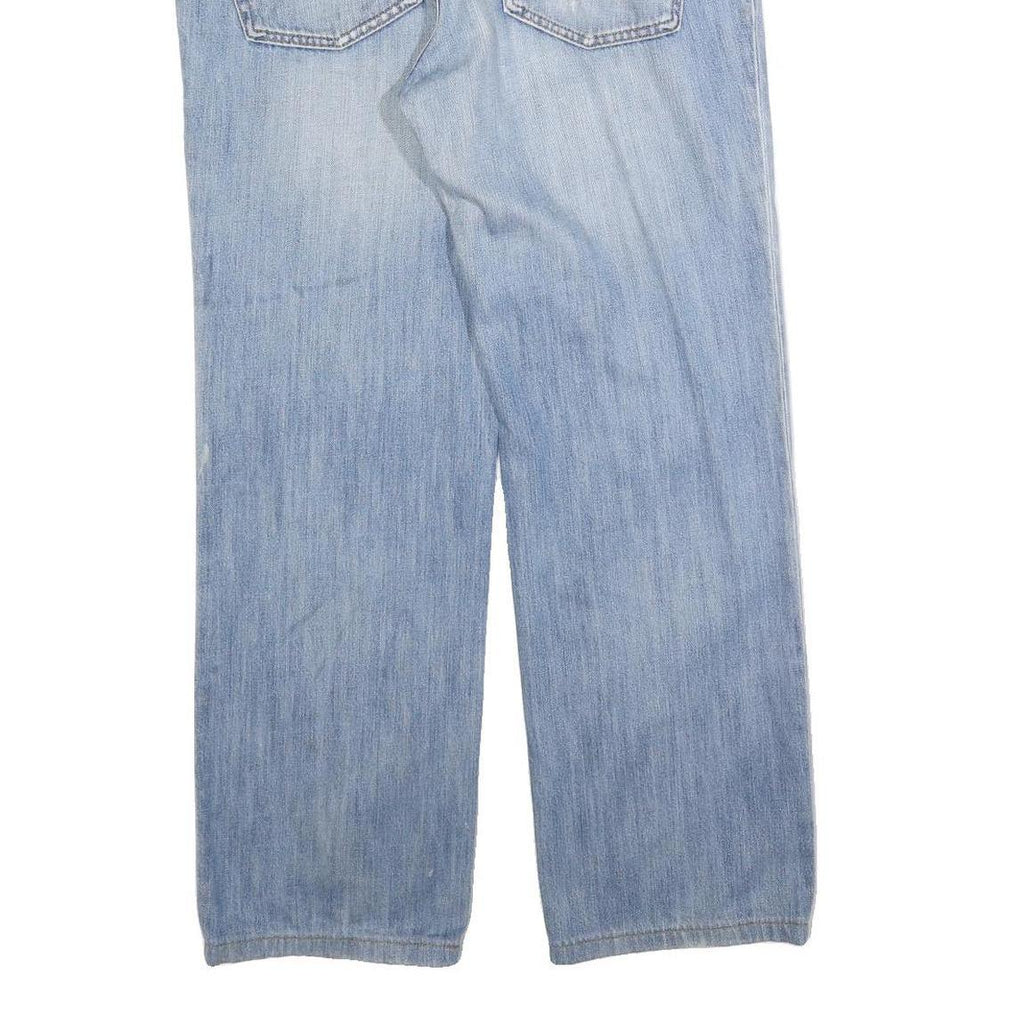 LEE COOPER Mens Regular Fit Blue Denim Light Wash Jeans W34 L29 Zip Closure