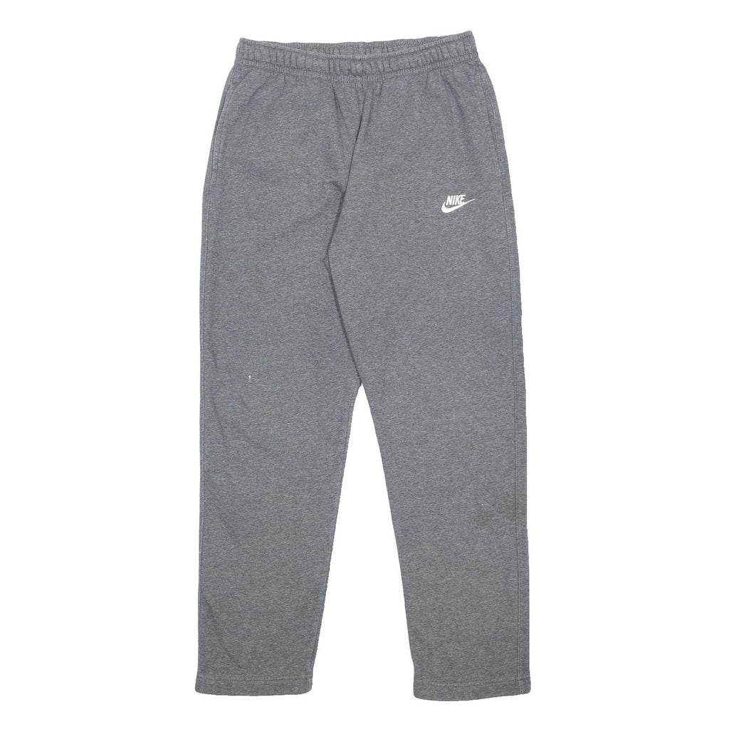 NIKE Mens Joggers Grey S W28 L29 Cotton Blend Slim Tapered Casual Sportswear