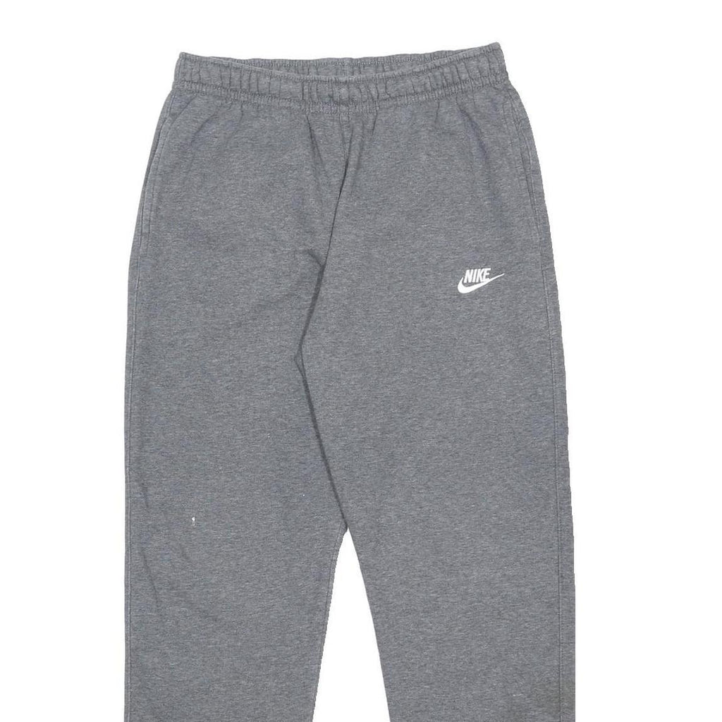 NIKE Mens Joggers Grey S W28 L29 Cotton Blend Slim Tapered Casual Sportswear