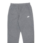 NIKE Mens Joggers Grey S W28 L29 Cotton Blend Slim Tapered Casual Sportswear