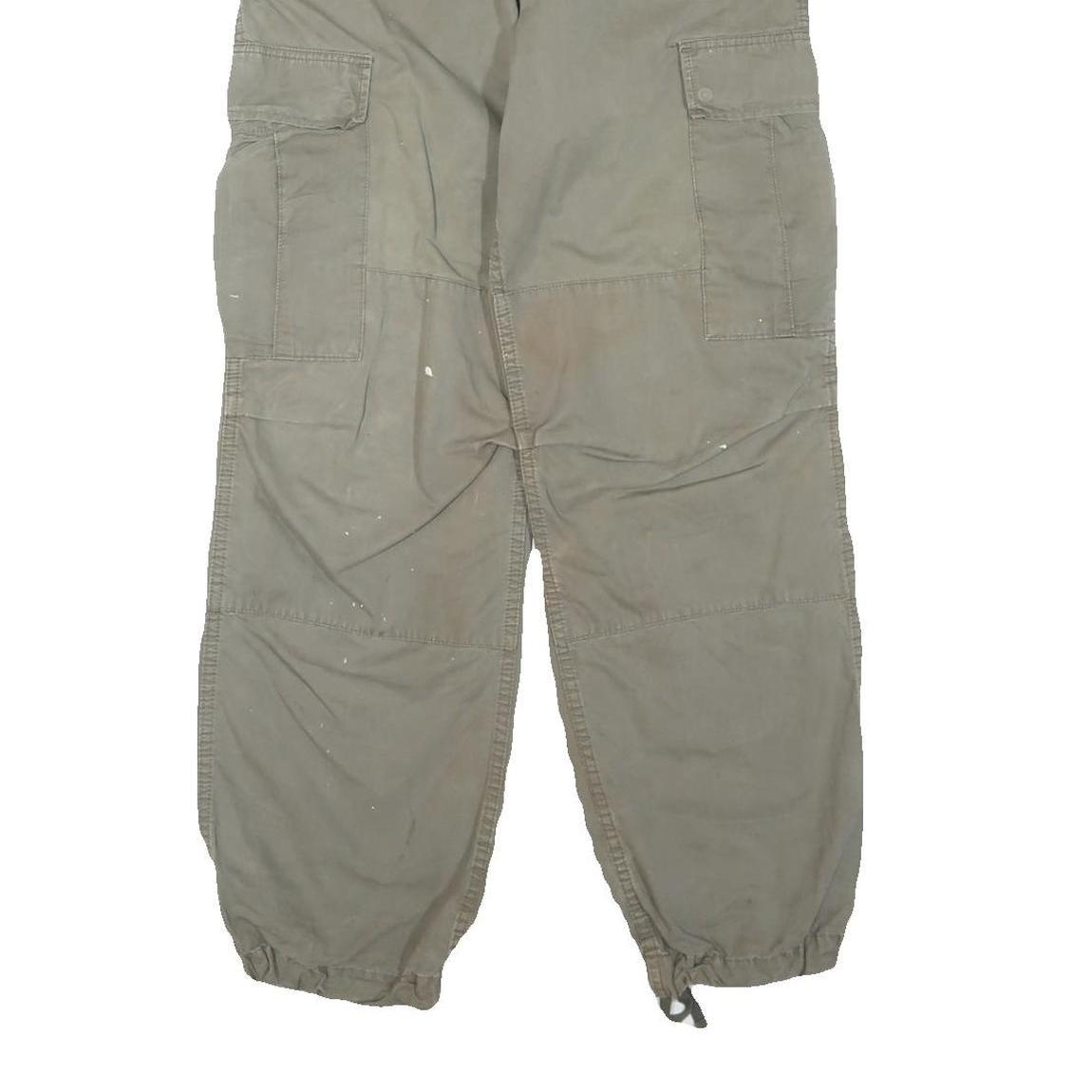 CARHARTT Mens Regular Fit Khaki Cargo Trousers W30 L30 Workwear Durable