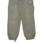 CARHARTT Mens Regular Fit Khaki Cargo Trousers W30 L30 Workwear Durable