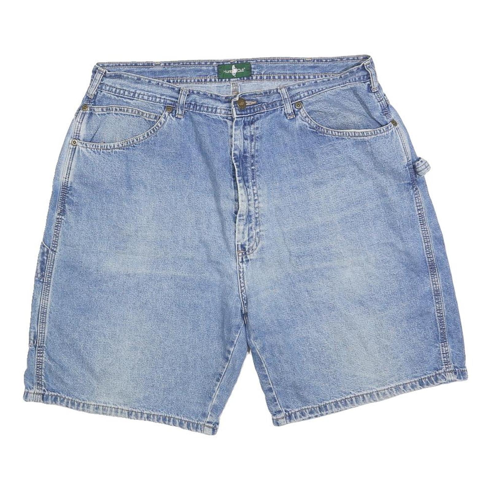 HUNT CLUB Womens Shorts Blue Denim Casual M W32 Cotton Blend Relaxed Fit