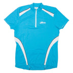 GONSO Cycling Mens T-Shirt Blue 1/4 Zip L
