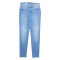 TOMMY HILFIGER Womens Jeans Blue Regular Skinny Stone Wash W26 L30