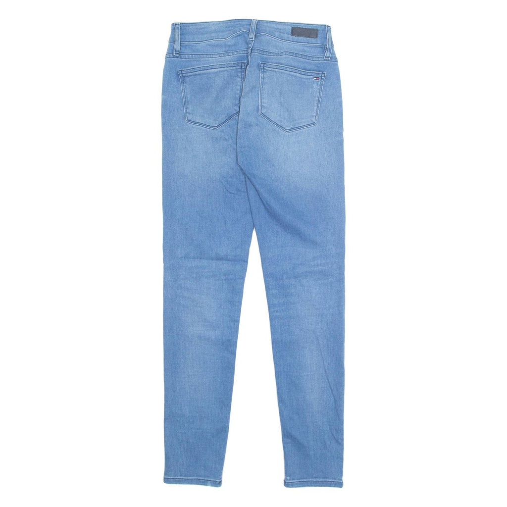 TOMMY HILFIGER Womens Jeans Blue Regular Skinny Stone Wash W26 L30