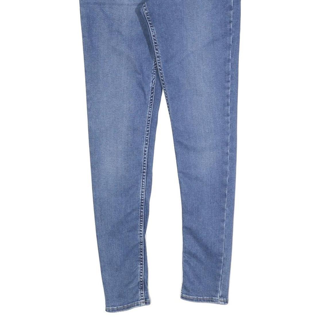 LEVI'S 710 Womens Jeans Blue Slim Skinny Denim Medium W28 L28 Zip Closure