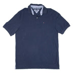 TOMMY HILFIGER Mens Polo Shirt Blue XL