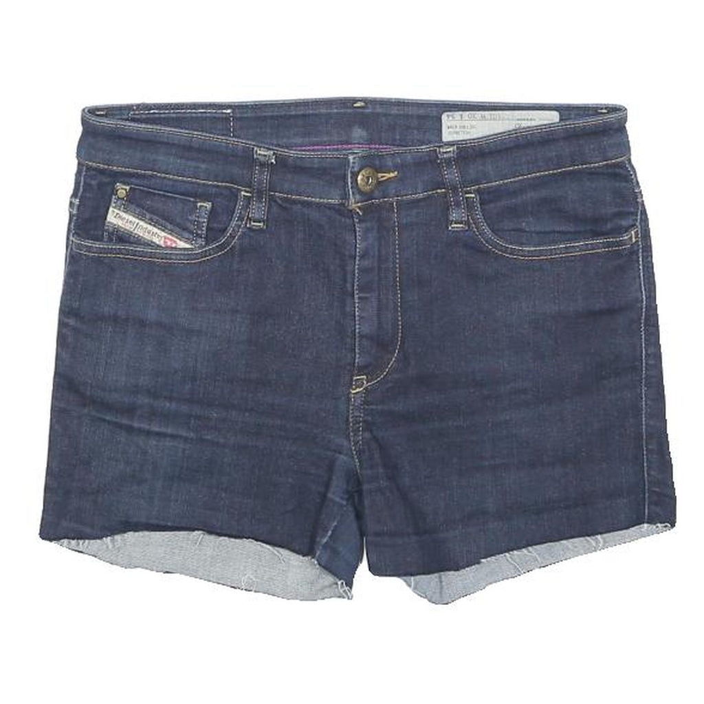 DIESEL Womens Denim Blue Shorts M W30 Casual Cotton Blend Stylish