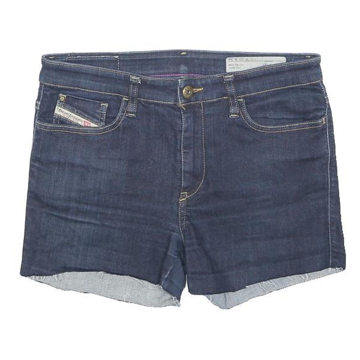 DIESEL Womens Denim Blue Shorts M W30 Casual Cotton Blend Stylish