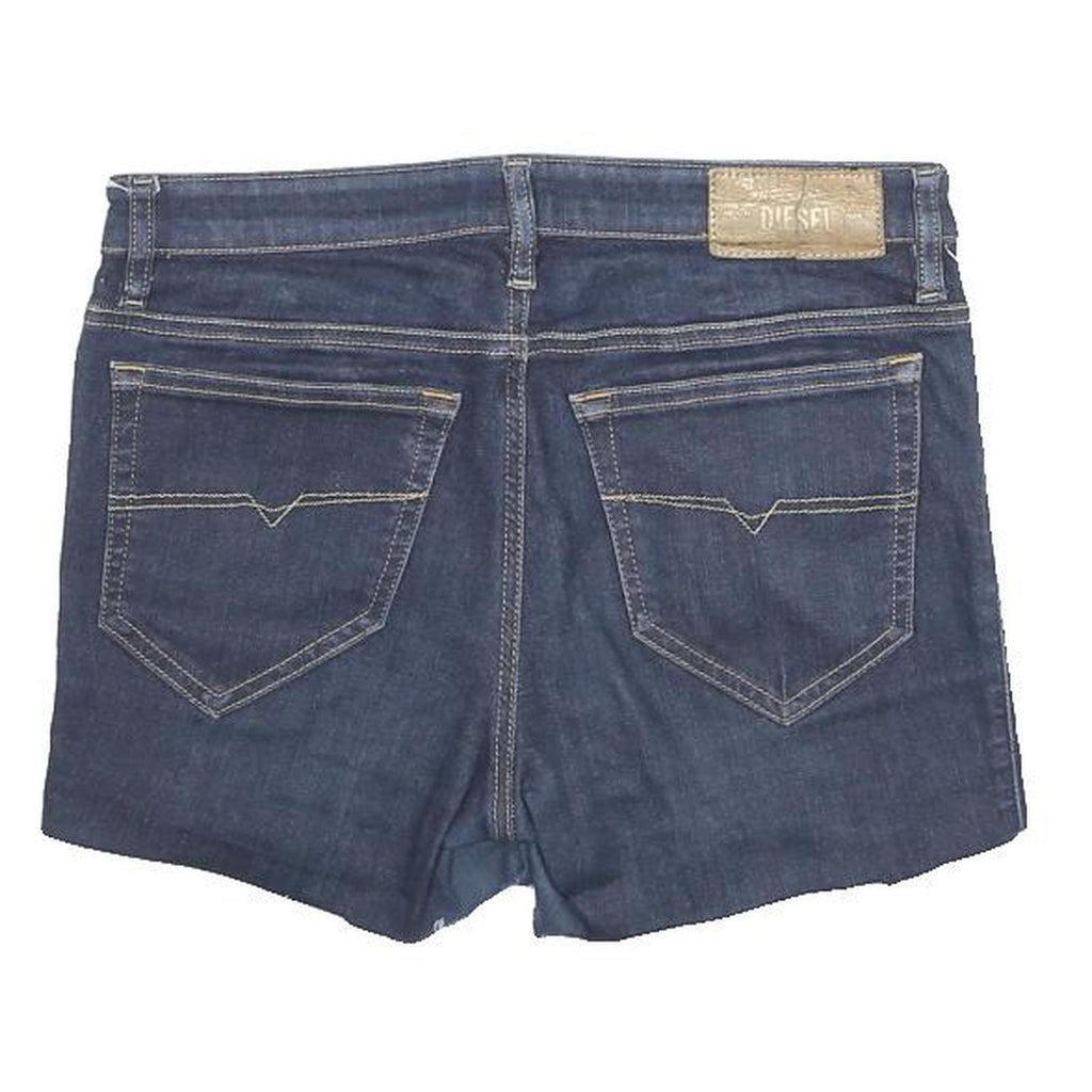 DIESEL Womens Denim Blue Shorts M W30 Casual Cotton Blend Stylish