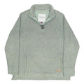 WEIRD FISH Womens Green Cotton Blend Plain Pullover Jumper Size UK 16 Casual