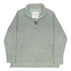 WEIRD FISH Womens Green Cotton Blend Plain Pullover Jumper Size UK 16 Casual