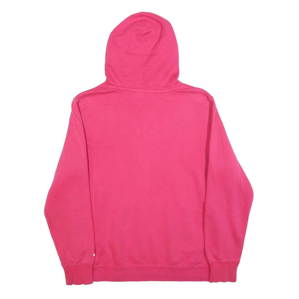 PUMA Womens Pink Hoodie UK 16 Cotton Blend Pullover Casual Sweatshirt