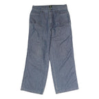 BULL CANYON Mens Regular Fit Straight Blue Denim Jeans W30 L25 Workwear Zip