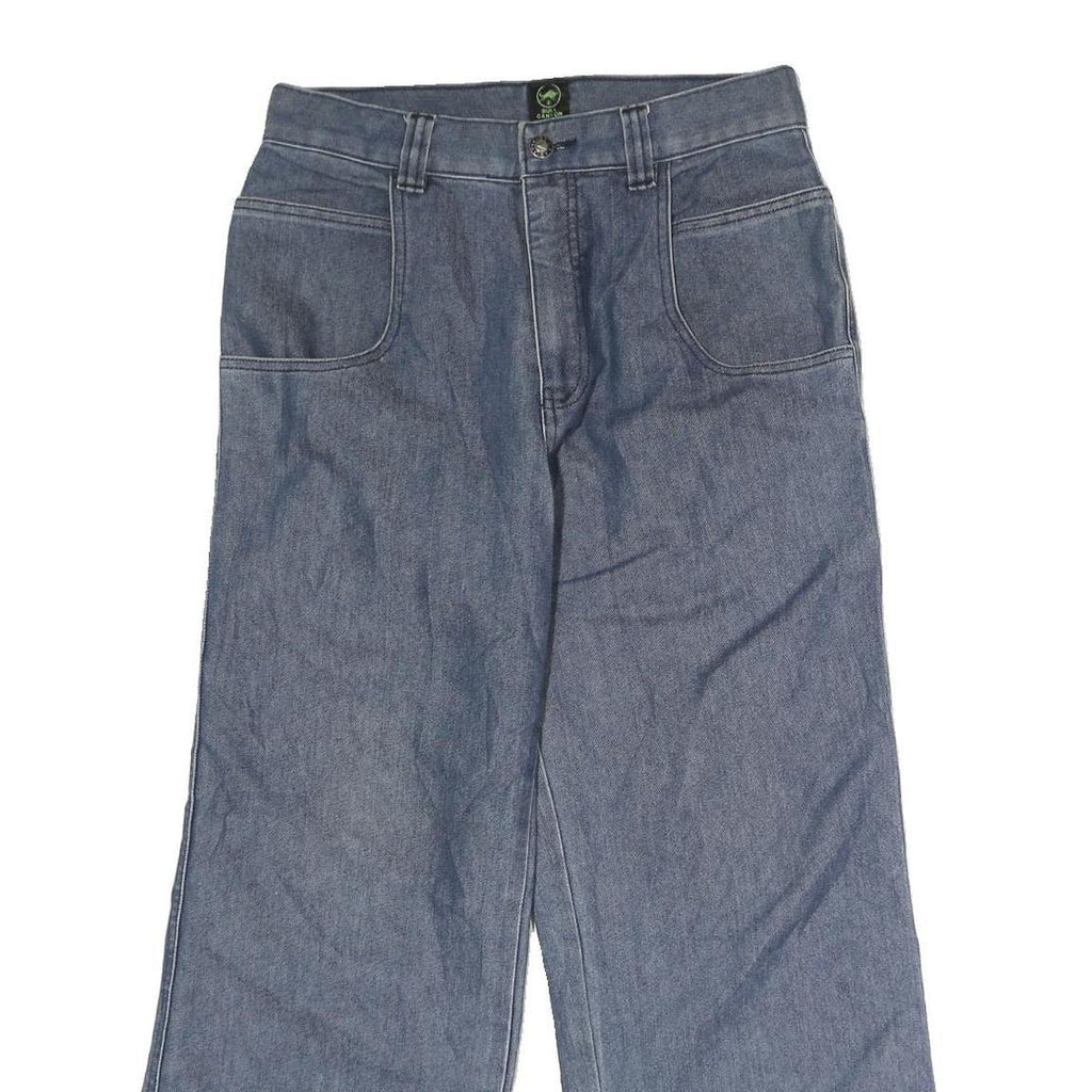 BULL CANYON Mens Regular Fit Straight Blue Denim Jeans W30 L25 Workwear Zip