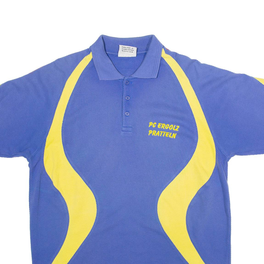MARKA SPORT Mens Polo Shirt Blue XL