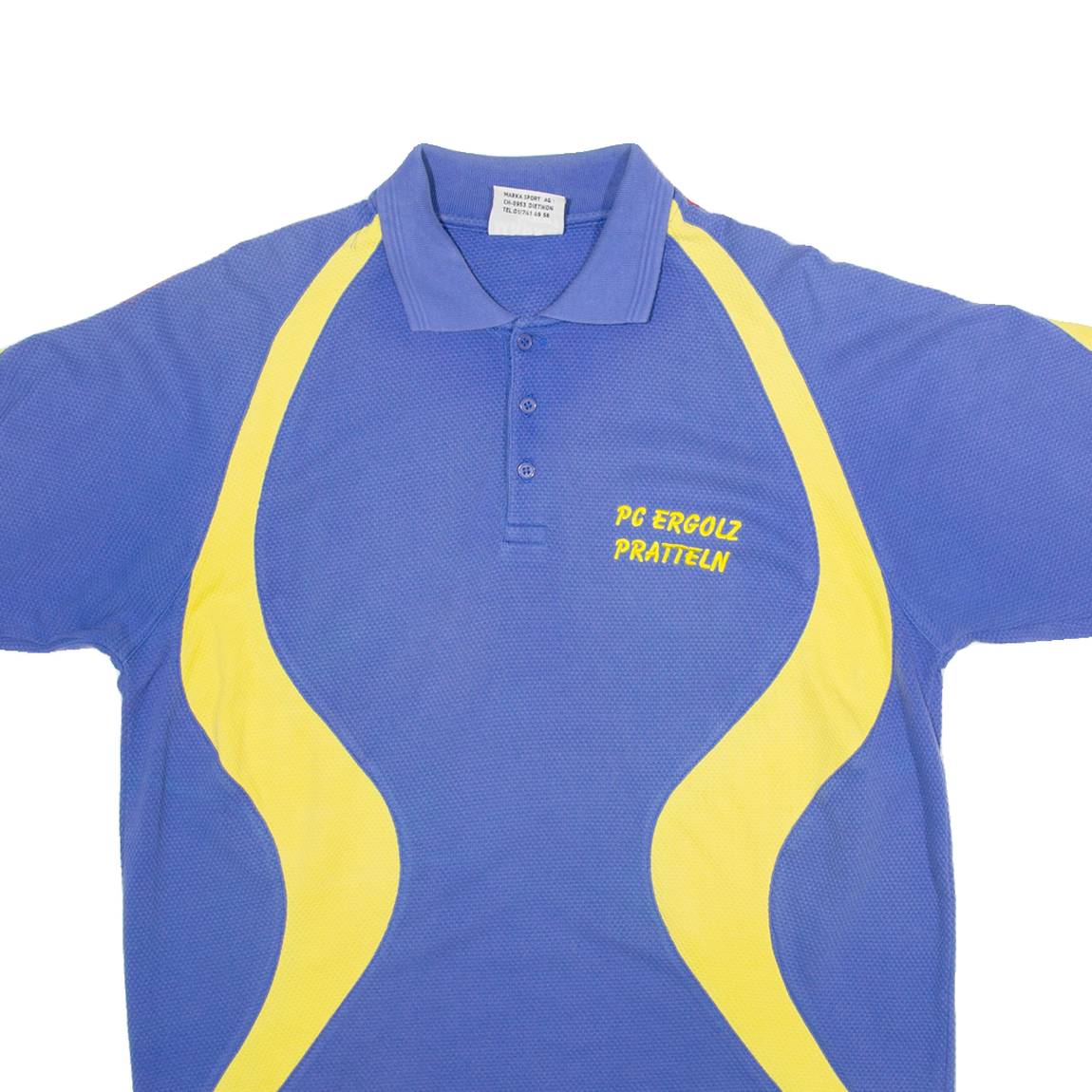 MARKA SPORT Mens Polo Shirt Blue XL