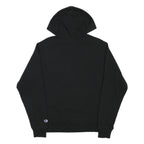 CHAMPION Mens Black Pullover Hoodie S Cotton Blend Long Sleeve Casual