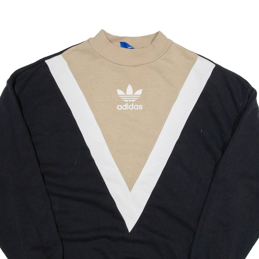 ADIDAS Womens Sweatshirt Brown UK 8