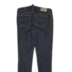DIESEL Womens Slim Blue Denim Raw Cotton Blend Jeans W31 L31 Stylish Zip Closure