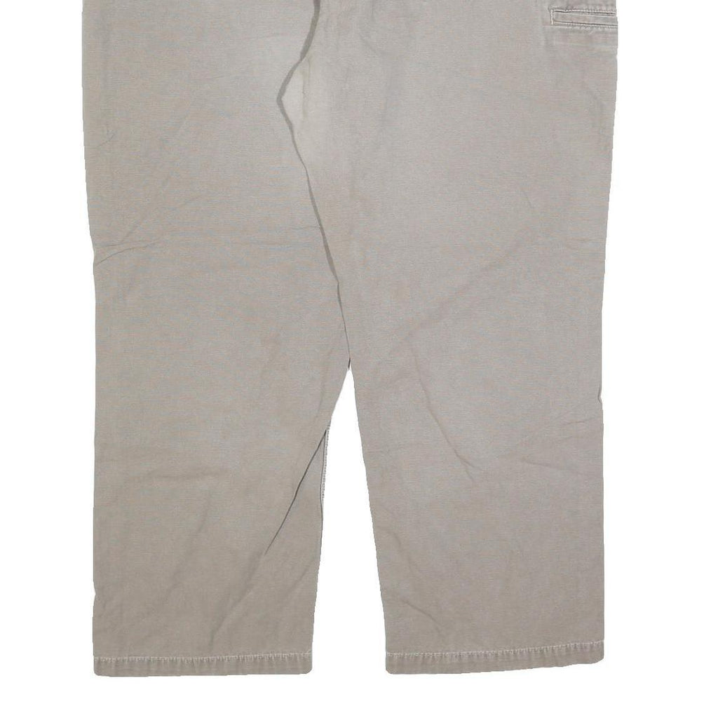 CARHARTT Mens Cotton Blend Beige Regular Straight Trousers W48 L32 Workwear