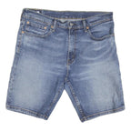LEVI'S Womens Denim Blue Casual Shorts L W34 Classic Fit Cotton Blend