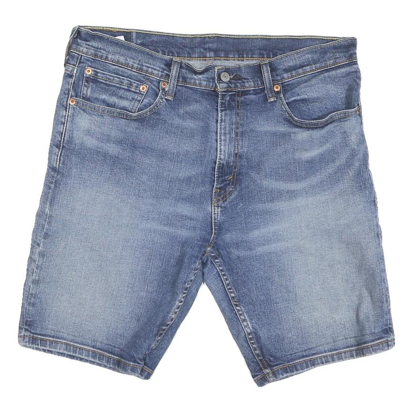 LEVI'S Womens Denim Blue Casual Shorts L W34 Classic Fit Cotton Blend
