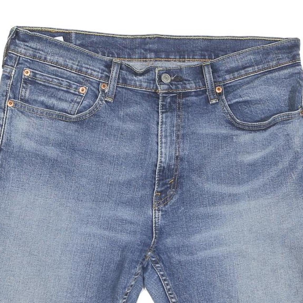 LEVI'S Womens Denim Blue Casual Shorts L W34 Classic Fit Cotton Blend