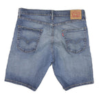 LEVI'S Womens Denim Blue Casual Shorts L W34 Classic Fit Cotton Blend