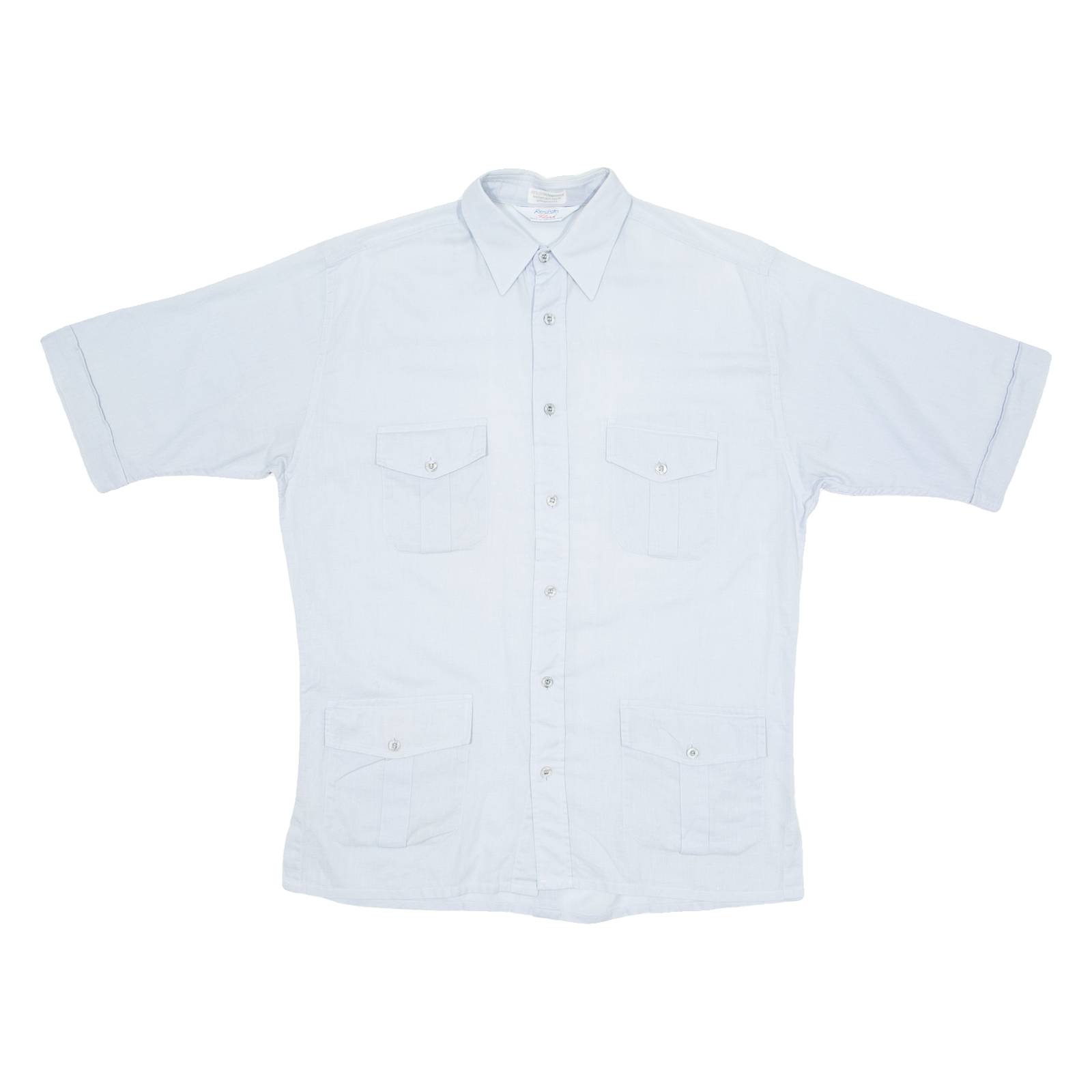 RESISTO FLASH Mens Plain Shirt Blue S
