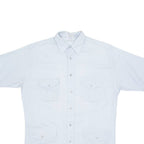 RESISTO FLASH Mens Plain Shirt Blue S