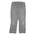 CARHARTT Mens Cotton Blend Grey Relaxed Straight Trousers W32 L28 Workwear Zip