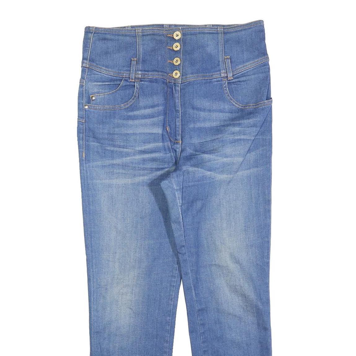 LUISA SPAGNOLI Womens Jeans Blue Slim Skinny Denim Light W30 L27 High Waist