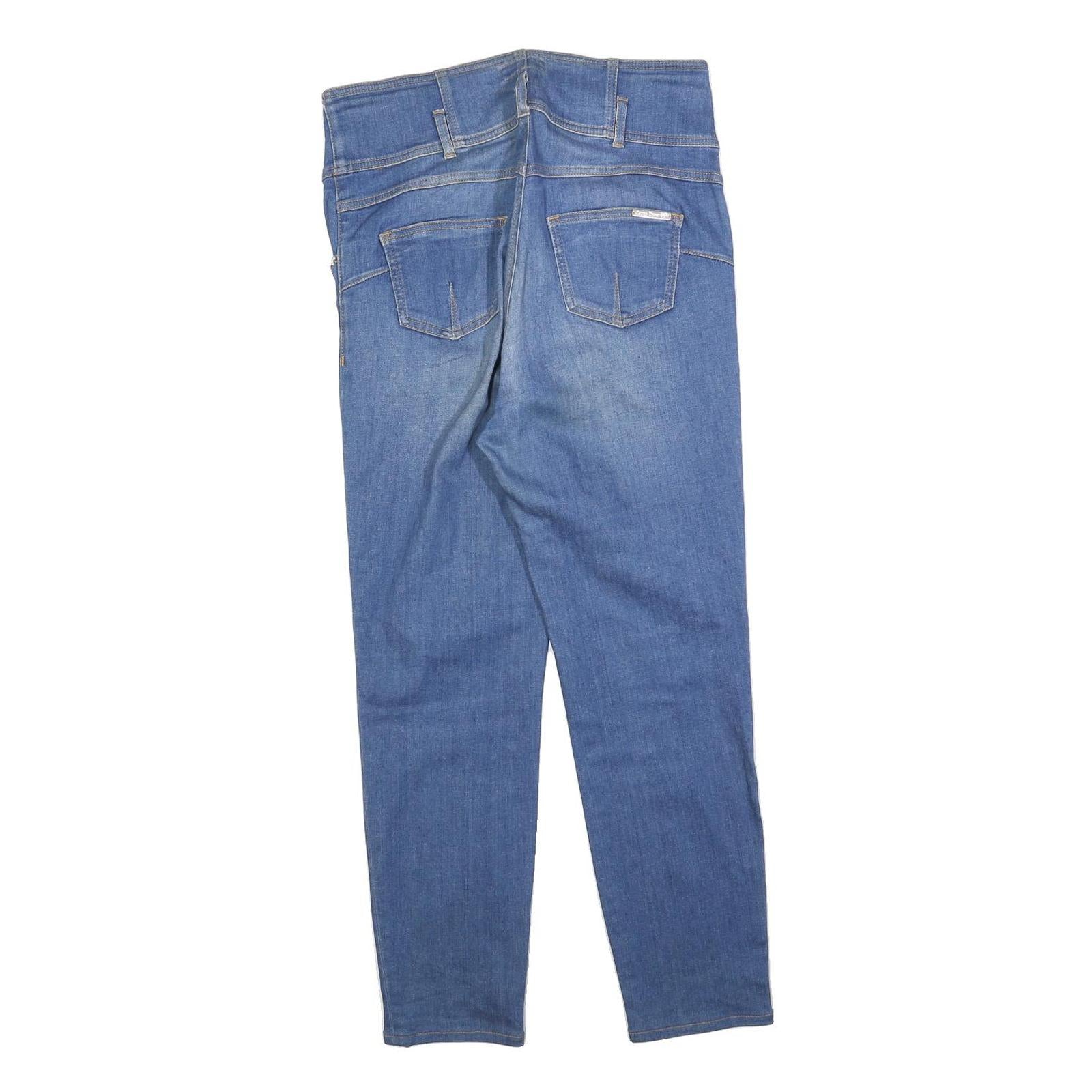 LUISA SPAGNOLI Womens Jeans Blue Slim Skinny Denim Light W30 L27 High Waist