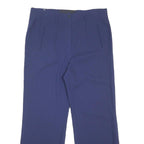 ESCADA Womens Wool Blue Loose Straight Leg Trousers W36 L30 Office Smart