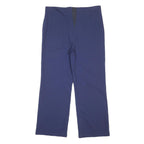 ESCADA Womens Wool Blue Loose Straight Leg Trousers W36 L30 Office Smart