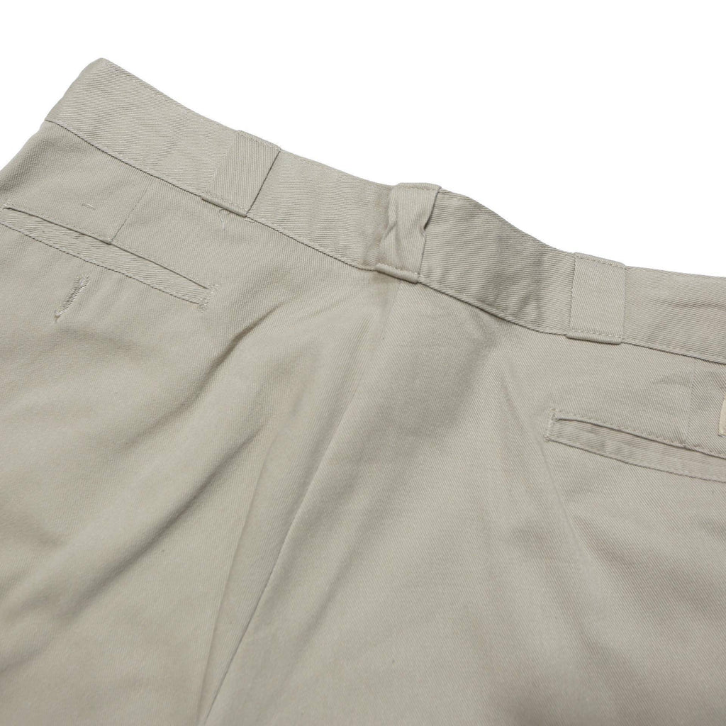 DICKIES Mens Relaxed Beige Polyester Blend Zip Trousers W40 L30 Casual Workwear