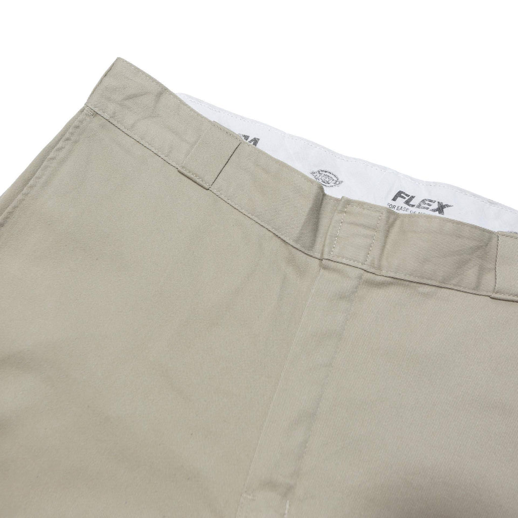 DICKIES Mens Relaxed Beige Polyester Blend Zip Trousers W40 L30 Casual Workwear