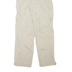 Womens Beige Polyester Blend Regular Fit Straight Trousers W29 L31 Casual