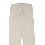 Womens Beige Polyester Blend Regular Fit Straight Trousers W29 L31 Casual