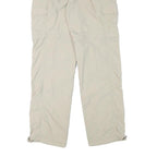 Womens Beige Polyester Blend Regular Fit Straight Trousers W29 L31 Casual