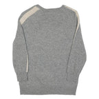 J.CREW Womens Grey & Cream Floral Patterned Crew Neck Basic Knit Pullover S
